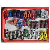DR - Collection of Used Hot Wheels Cars and Race Cars - 4 Trays
