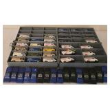 DR - Collection of 28 Vintage Diecast Vans and Sheriff SWAT Cars with Collector Case