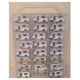 DR - Collection of 24 Ice Cream Truck Diecast Cars with 2-Sided Carrying Case