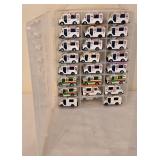 DR - Collection of 24 Ice Cream Truck Diecast Cars with 2-Sided Carrying Case