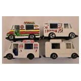 DR - Collection of 24 Ice Cream Truck Diecast Cars with 2-Sided Carrying Case