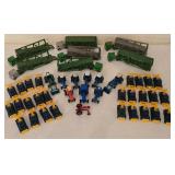 DR - Collection of Die-Cast Tractors, Construction Vehicles, and Semi Trailers