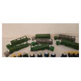 DR - Collection of Die-Cast Tractors, Construction Vehicles, and Semi Trailers