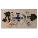DR - Collection of 15 Toy Planes, Helicopters, and Spacecraft Models