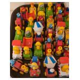 K - Collection of Sesame Street Character Toy Vehicles 3 Inch Figures