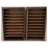 K - Lot of Collector Display Cases and Cabinets for Diecast Cars and Miniatures