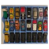 K - Hot Wheels and Matchbox Car Collection in Two 48-Car Carrying Cases