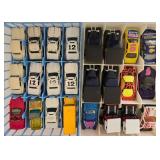 K - Hot Wheels and Matchbox Car Collection in Two 48-Car Carrying Cases