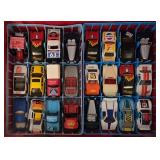 K - Hot Wheels and Matchbox Car Collection in Two 48-Car Carrying Cases