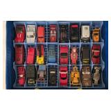 K - Hot Wheels and Matchbox Car Collection in Two 48-Car Carrying Cases