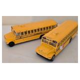 K - Collection of 9 Vintage Diecast Buses and Coaches Assorted Styles