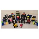 K - Collection of 18 Assorted Toy Monster Trucks and Off-Road Vehicles