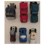 K - Collection of Die-Cast Semi Trucks and Race Cars with Trailers