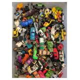 K - Large Collection of Hot Wheels, Matchbox, and Other Diecast Cars in Plastic Bin