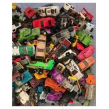 K - Large Collection of Hot Wheels, Matchbox, and Other Diecast Cars in Plastic Bin