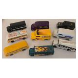K - Collection of 33 Vintage Diecast School Bus Toy Vehicles