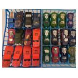 K - Large Collection of Diecast Toy Cars in Sorting Trays