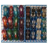 K - Large Collection of Diecast Toy Cars in Sorting Trays