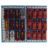 K - Large Collection of Diecast Toy Cars in Sorting Trays
