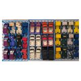 K - Lot of 3 Vintage 24-Car Carrying Cases with Assorted Die-Cast Toy Cars