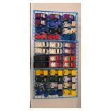 K - Lot of 3 Vintage 24-Car Carrying Cases with Assorted Die-Cast Toy Cars