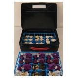 K - Lot of 3 Carrying Cases with Plasforest Cars and Trucks Collection