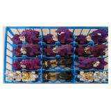 K - Lot of 3 Carrying Cases with Plasforest Cars and Trucks Collection