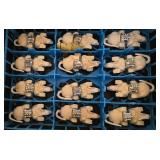 K - Lot of 3 Carrying Cases with Plasforest Cars and Trucks Collection