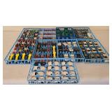 K - Large Collection of Vintage and Modern Slot Cars in Organizer Trays