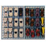 K - Large Collection of Vintage and Modern Slot Cars in Organizer Trays