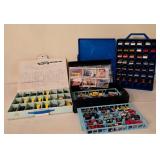 K - Die-Cast Race Car Collection with 3 Carrying Cases and Race Driver Cards