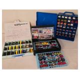 K - Die-Cast Race Car Collection with 3 Carrying Cases and Race Driver Cards