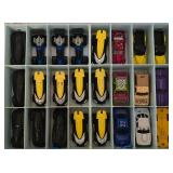 K - Die-Cast Race Car Collection with 3 Carrying Cases and Race Driver Cards