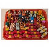 K - Collection of Vintage Die-Cast Toy Cars, Trucks, Miniatures, and Character Vehicles