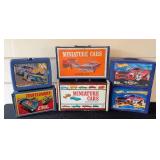 G - Collection of 6 Vintage Toy Car Carry Cases - Matchbox, Hot Wheels, and Miniature Cars