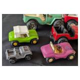 G - Collection of 11 Vintage Tonka Jeeps and Buggies Assorted Styles