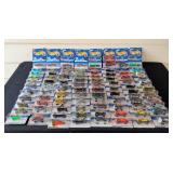 G - Collection of 80+ Factory-Sealed Hot Wheels Diecast Cars, Vintage Carded Packs