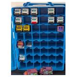 G - Vintage Hot Wheels Carrying Cases with Assorted Die-Cast Cars