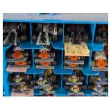 G - Vintage Hot Wheels Carrying Cases with Assorted Die-Cast Cars