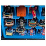 G - Vintage Hot Wheels Carrying Cases with Assorted Die-Cast Cars