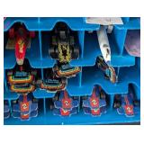 G - Vintage Hot Wheels Carrying Cases with Assorted Die-Cast Cars