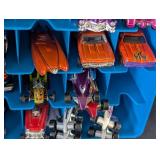 G - Vintage Hot Wheels Carrying Cases with Assorted Die-Cast Cars