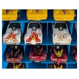 G - Lot of 3 Vintage Hot Wheels Carrying Cases with Assorted Die-Cast Cars