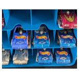 G - Lot of 3 Vintage Hot Wheels Carrying Cases with Assorted Die-Cast Cars