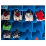 G - Lot of 3 Vintage Hot Wheels Carrying Cases with Assorted Die-Cast Cars