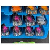 G - Lot of 3 Vintage Hot Wheels Carrying Cases with Assorted Die-Cast Cars