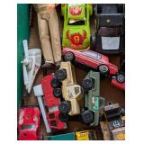 G - Assorted Vintage Tonka Toy Cars and Trucks with Action Figure