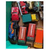 G - Assorted Vintage Tonka Toy Cars and Trucks with Action Figure