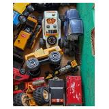 G - Assorted Vintage Tonka Toy Cars and Trucks with Action Figure