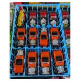 G - Vintage Diecast Car Collection with 4 Carry Cases and Assorted Cars